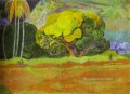 Fatata te moua Al pie de una montaña Postimpresionismo Primitivismo Paisaje de Paul Gauguin